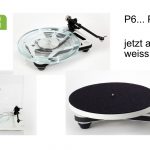 Rega P6/P8/P10 in weisser Ausführung