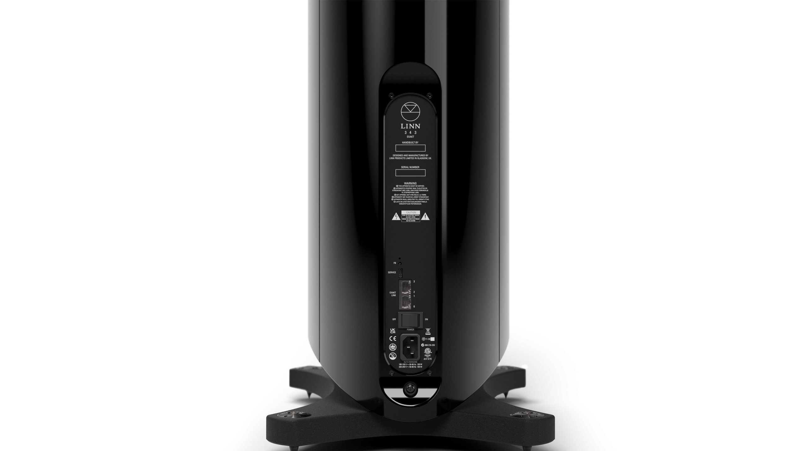 Exakt Integrated Rückseite des Linn 343